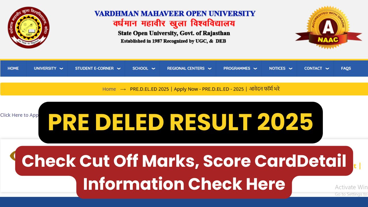 PRE DELED Result 2025