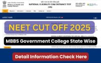 NEET Cut Off 2025 for MBBS Government Colleges State Wise