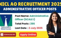 NICL AO Recruitment 2025