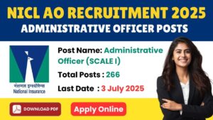 NICL AO Recruitment 2025