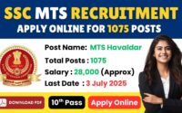 SSC MTS Havaldar Recruitment 2025