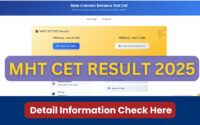 MHT CET Result 2025