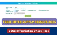 TSBIE Inter Supply Results 2025
