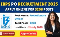 IBPS PO REcruitment 2025