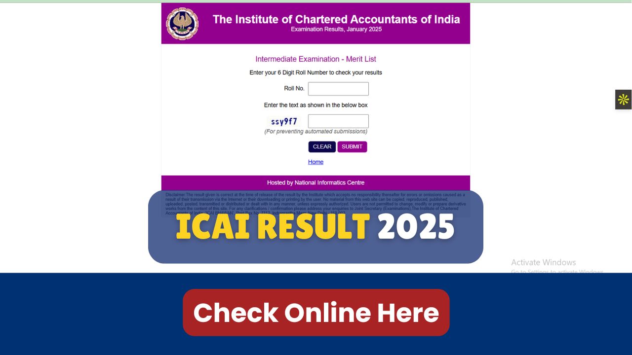ICAI Result 2025