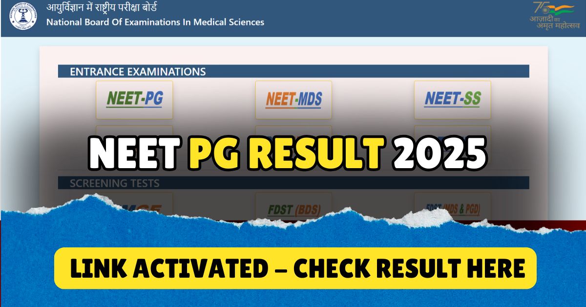 NEET PG Result 2025