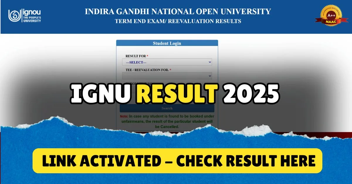 IGNOU Result 2025